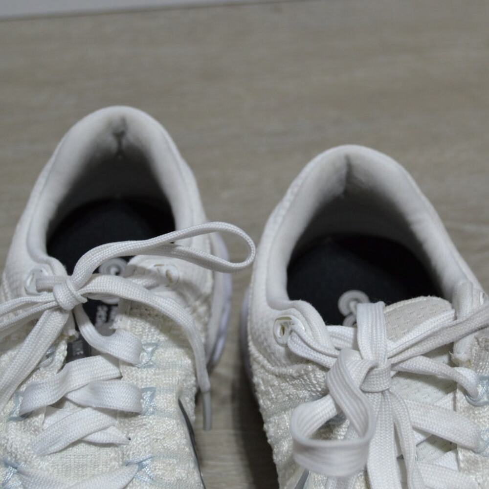 Nike React Infinity Flyknit 3 Run White & Silver … - image 5